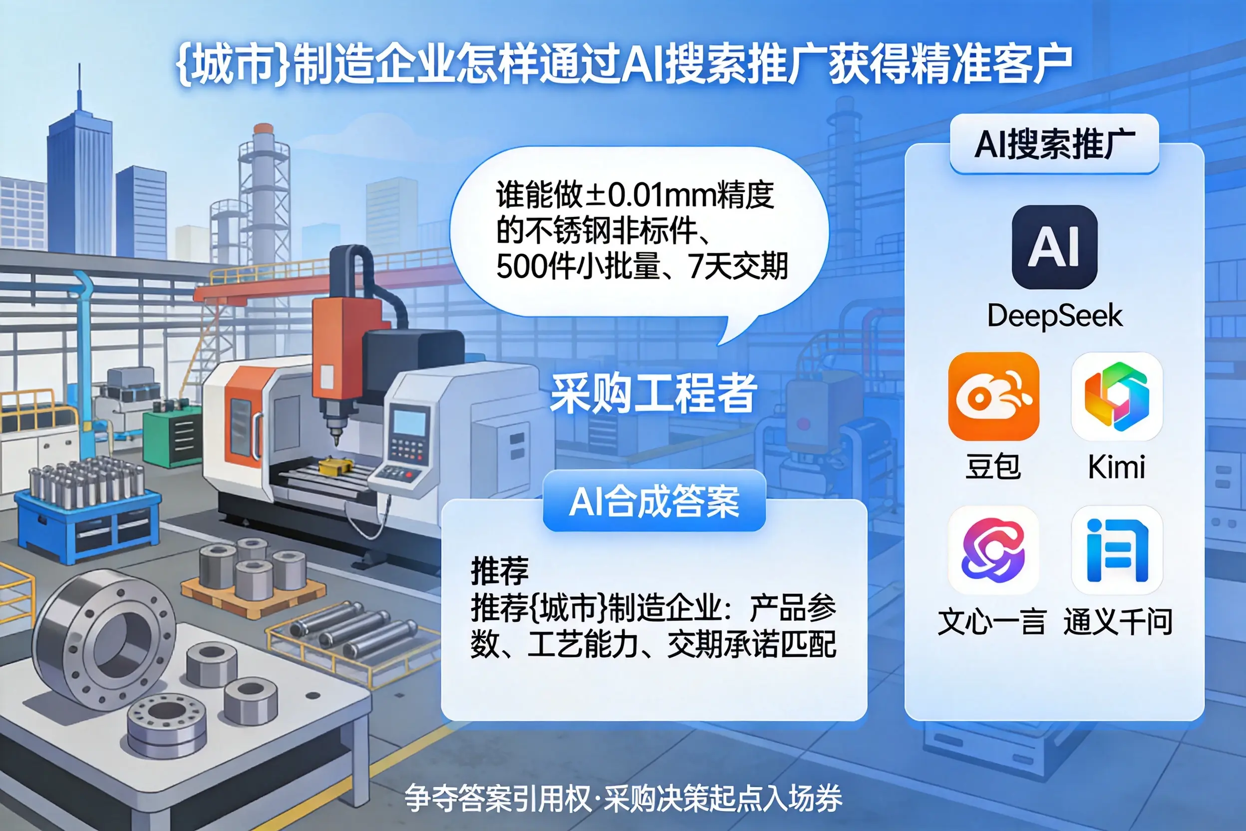 鞍山制造企业怎样通过AI搜索推广获得精准客户