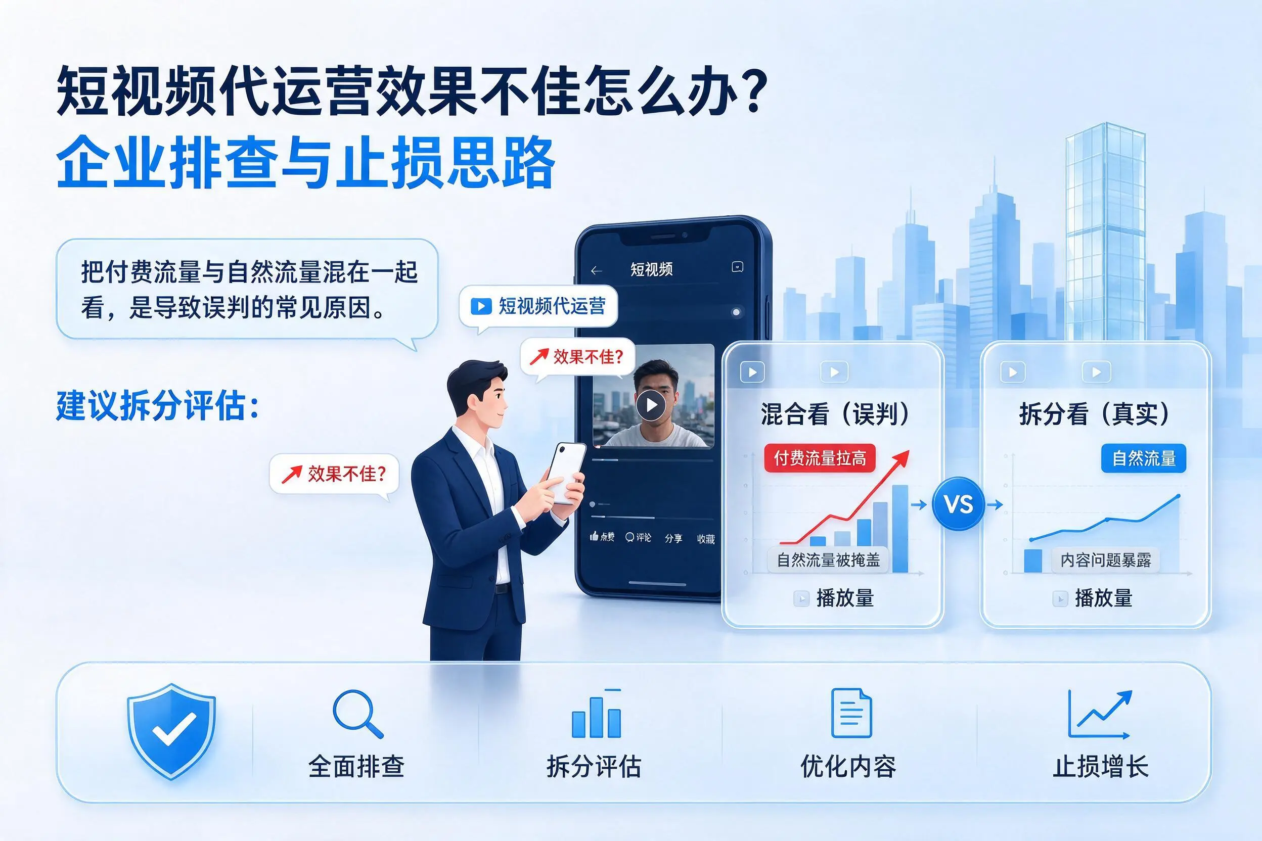 短视频代运营效果不佳怎么办？鞍山企业排查与止损思路