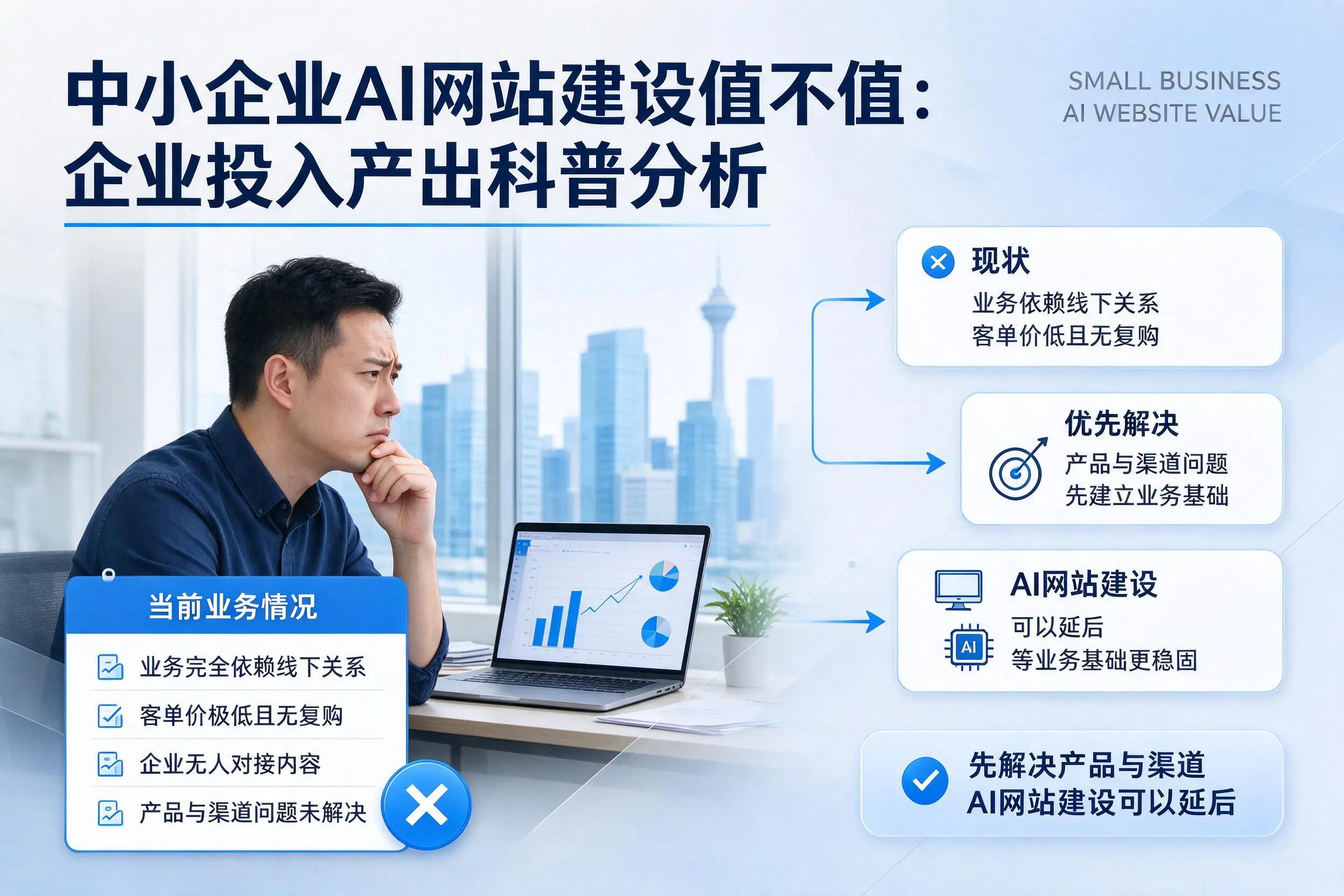 中小企业AI网站建设值不值：鞍山企业投入产出科普分析
