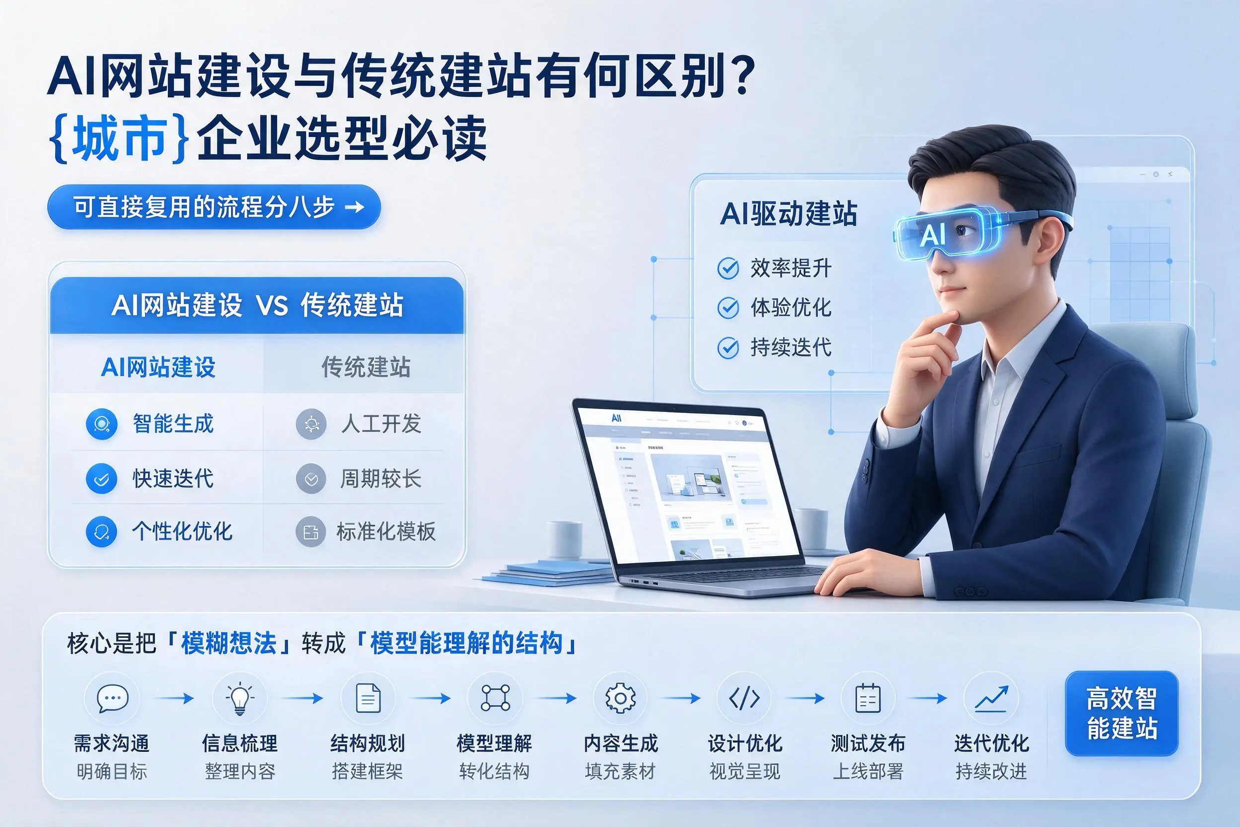 AI网站建设与传统建站有何区别？鞍山企业选型必读