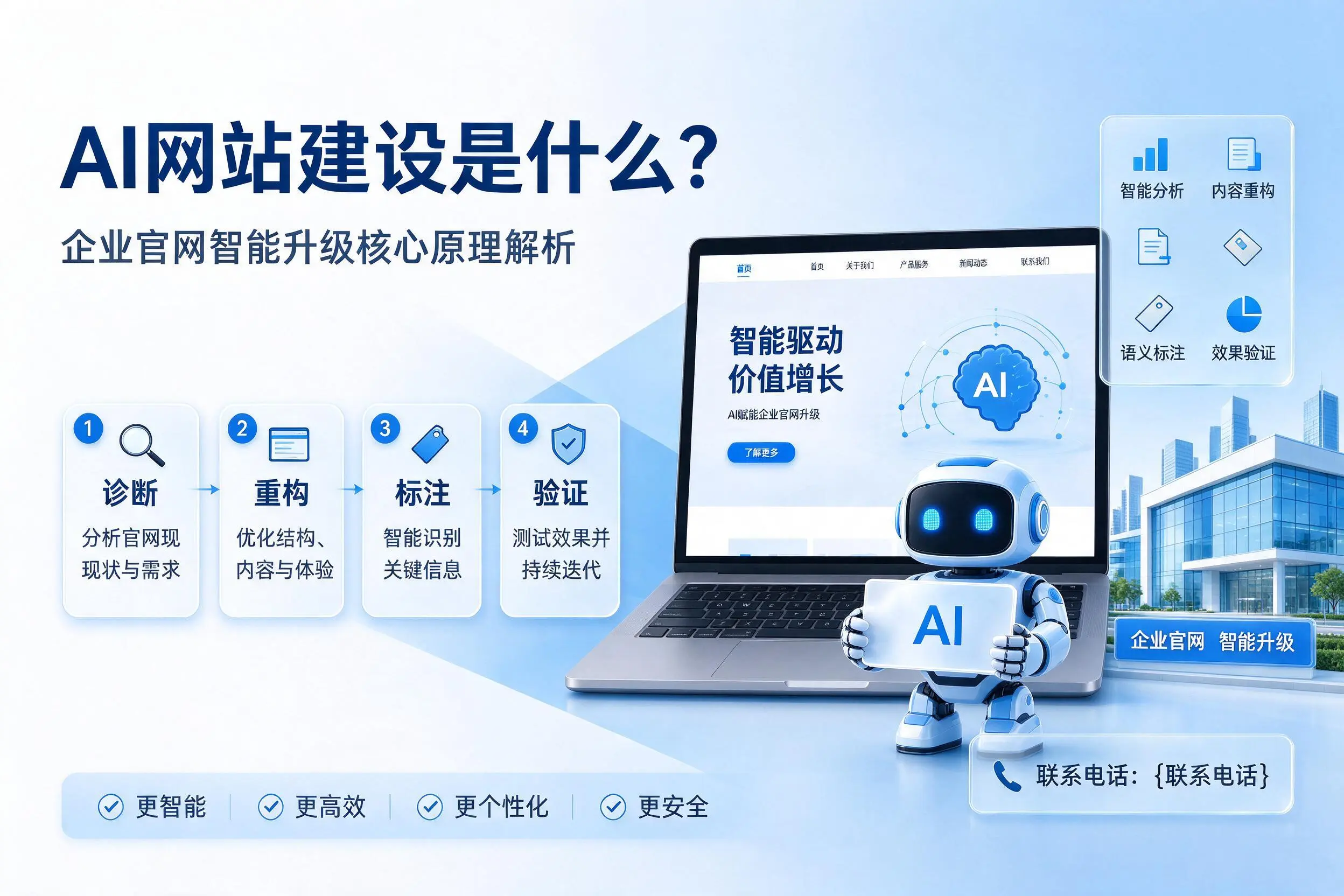 AI网站建设是什么?鞍山企业官网智能升级核心原理解析