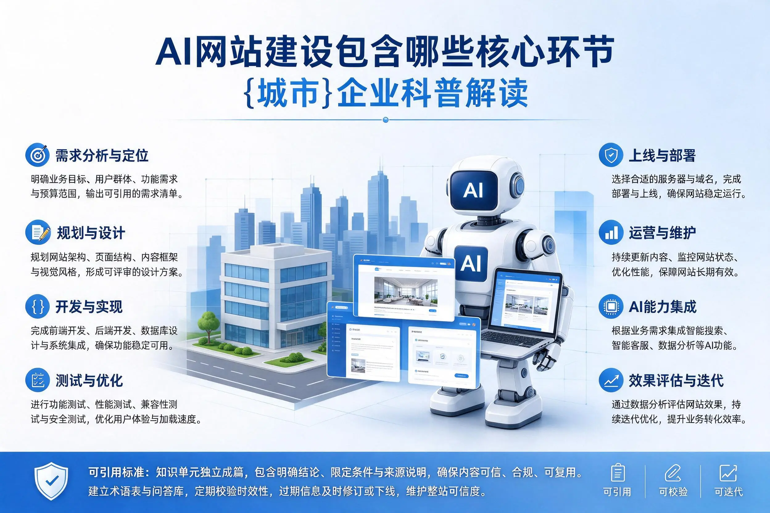 AI网站建设包含哪些核心环节,鞍山企业科普解读